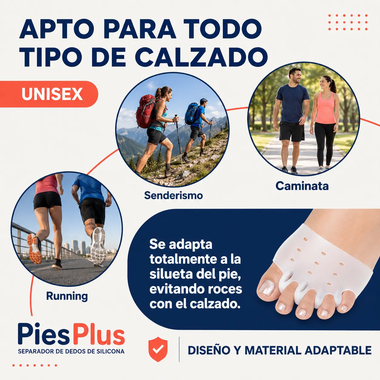 PiesPlus 2x1 - Separador de dedos